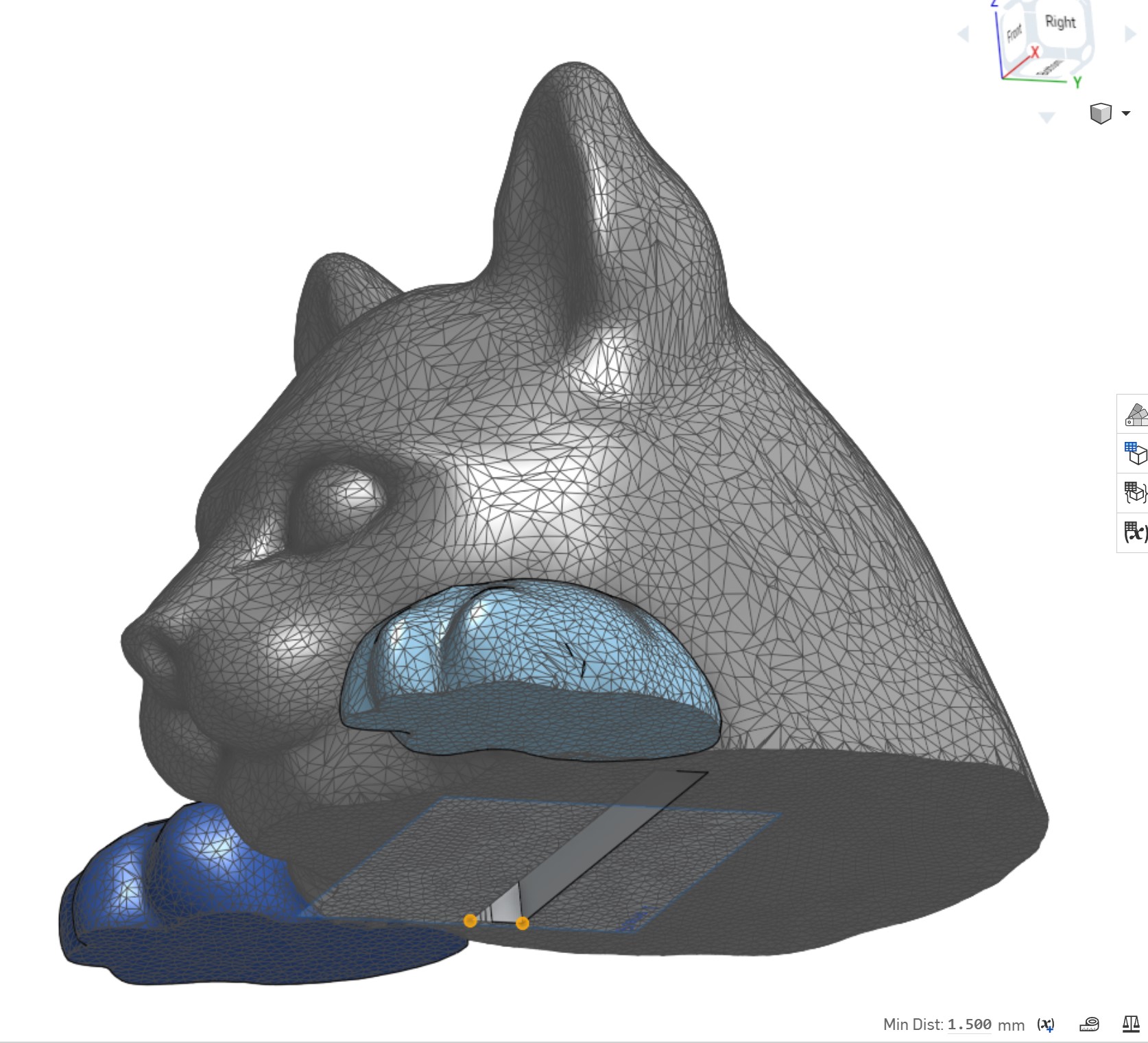 Miniatura 2 do modelo 3D Thicker Cat Bookmark