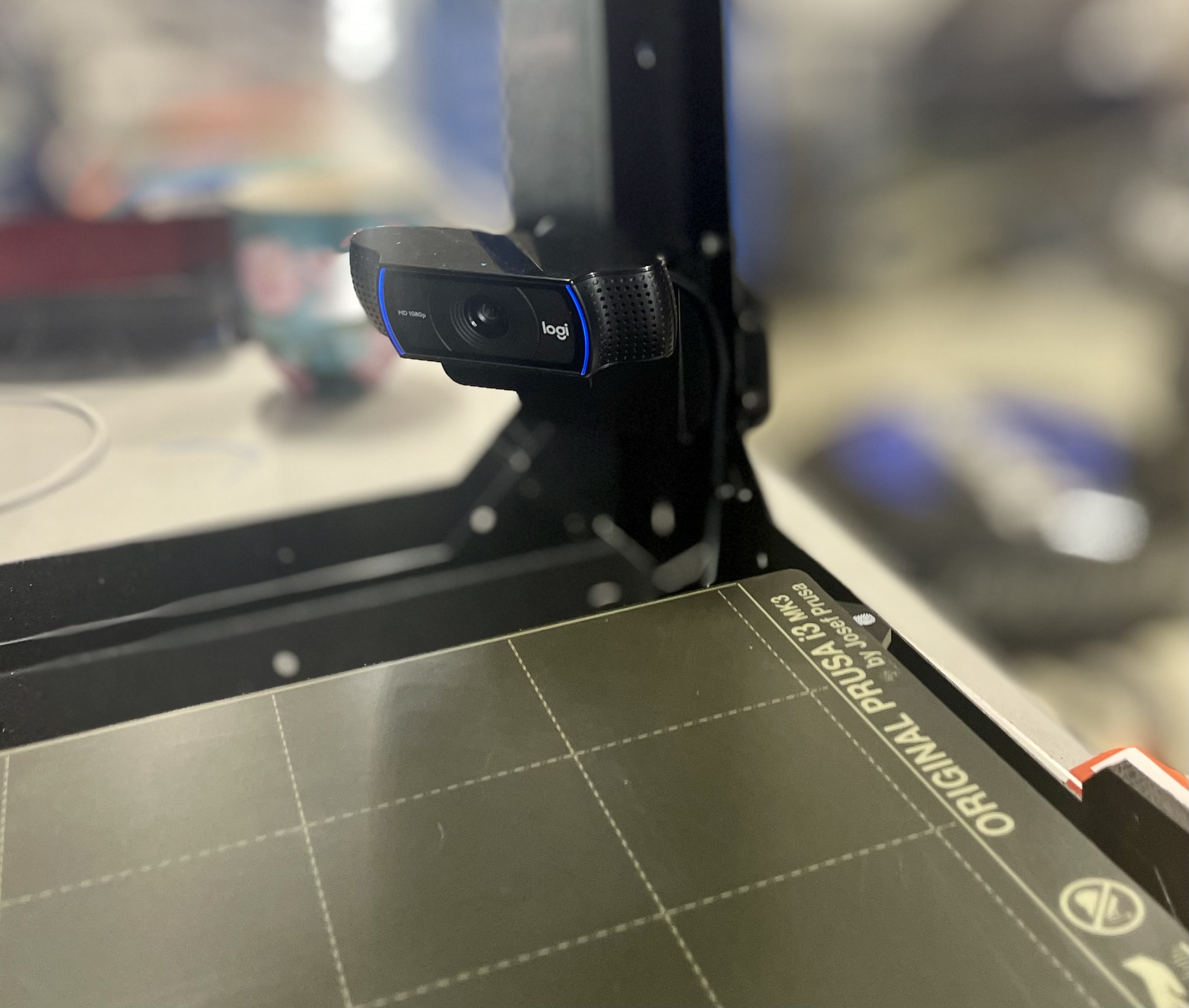 Orginal Prusa Enclosure cam C920 Camera Mount by Michael Download free STL model