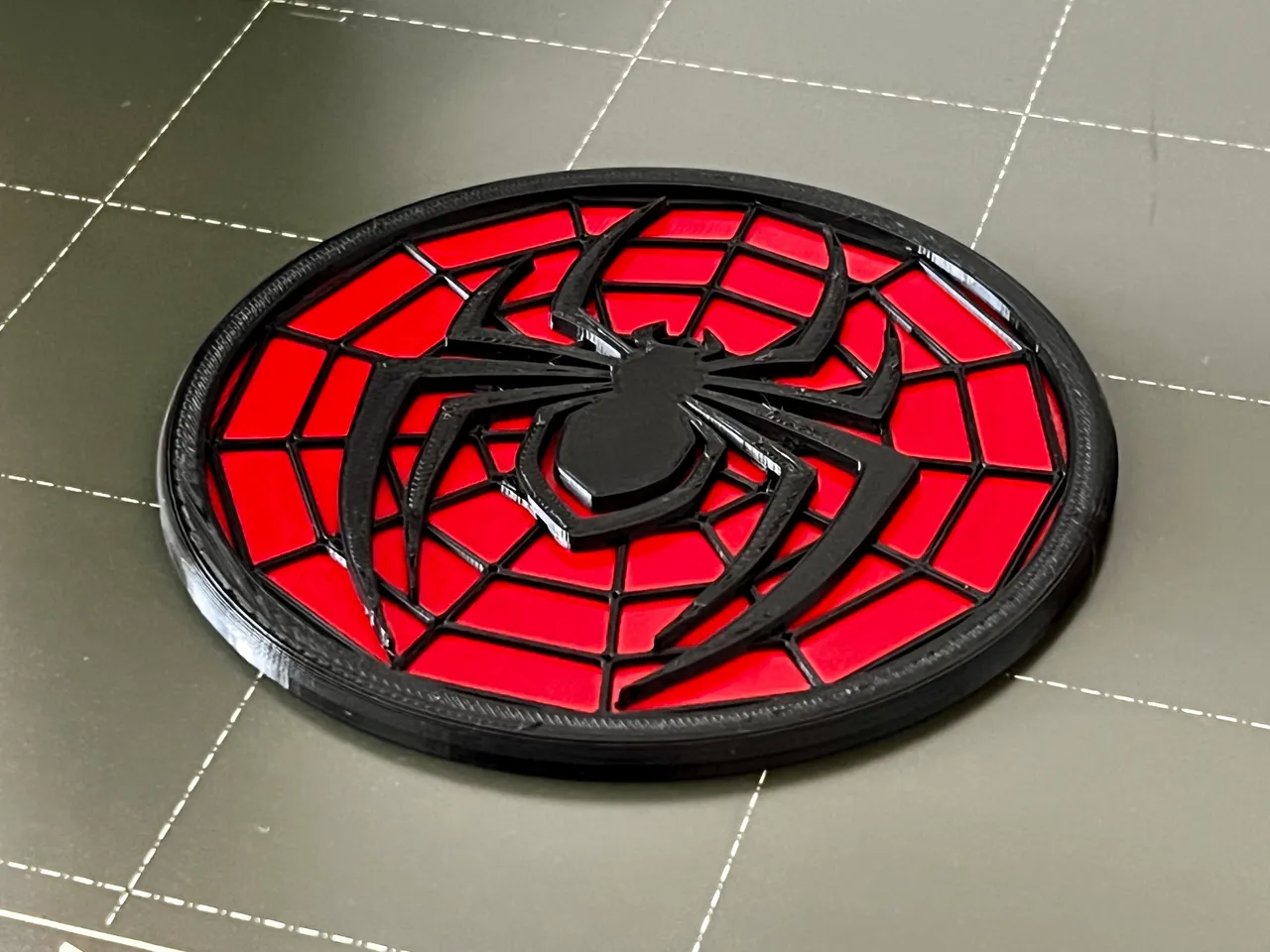 Spiderman Logo Coaster by iftibashir Download free STL model