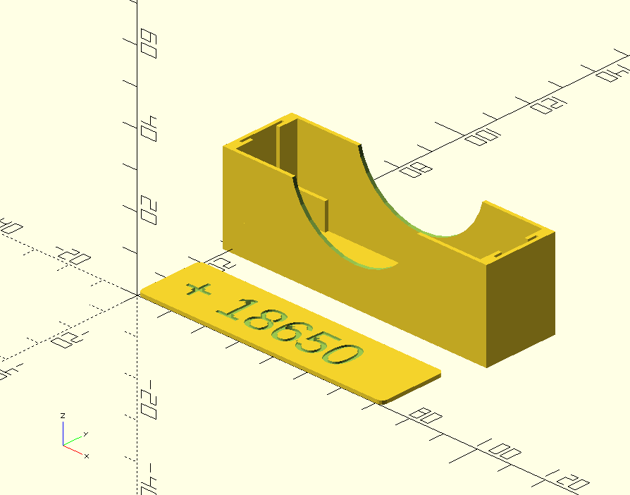 18650 powered battery pack by cryxli | Download free STL model ...
