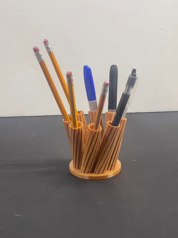 Pen-Pencil Holder - Fluted Sides