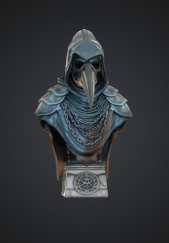 Plague Doctor Bust – Gothic Medieval Physician