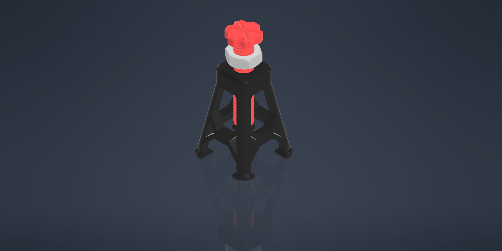 Jack Stand 3D model thumbnail