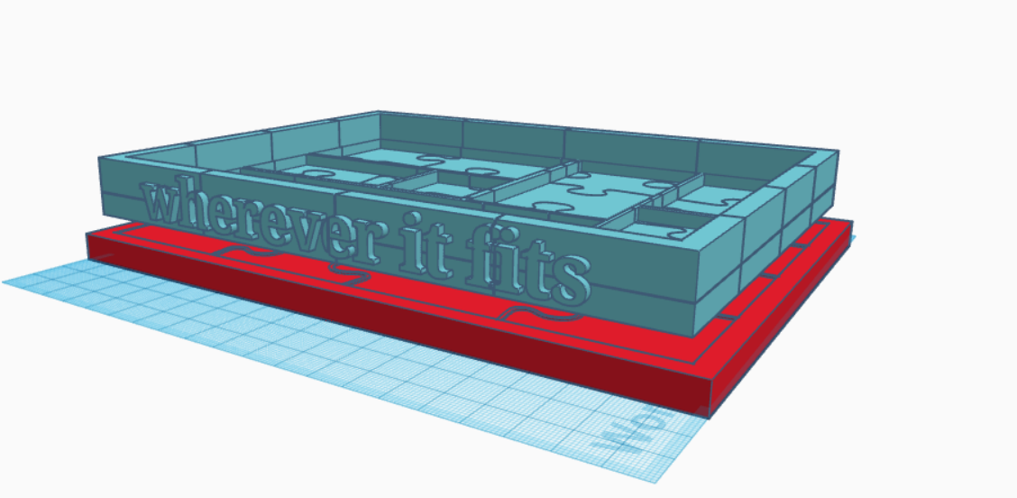Wherever it fits puzzle tray