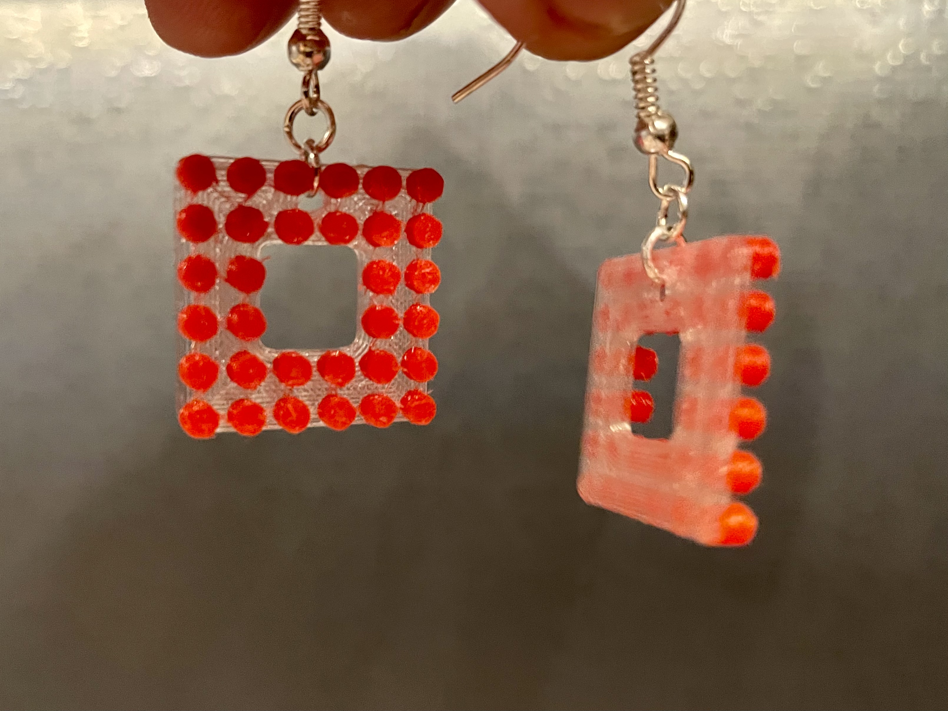 dotted earrings (CPU) / tečkované náušnice