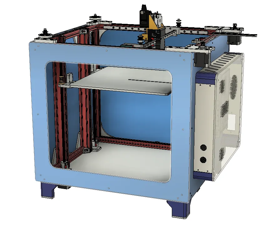 Core XY 3D Printer (Railcore II derived) - Fusion 360 by ECF