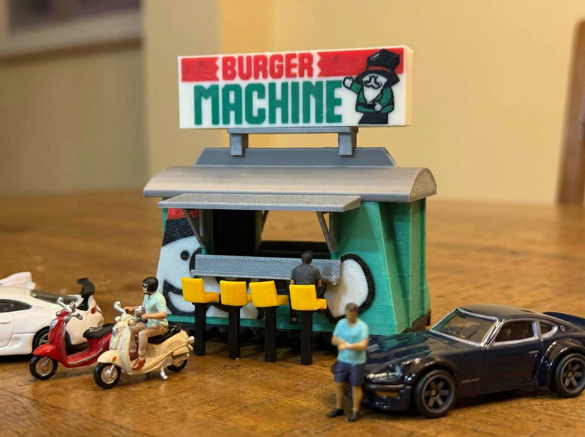 1/64 Burger Machine Diorama