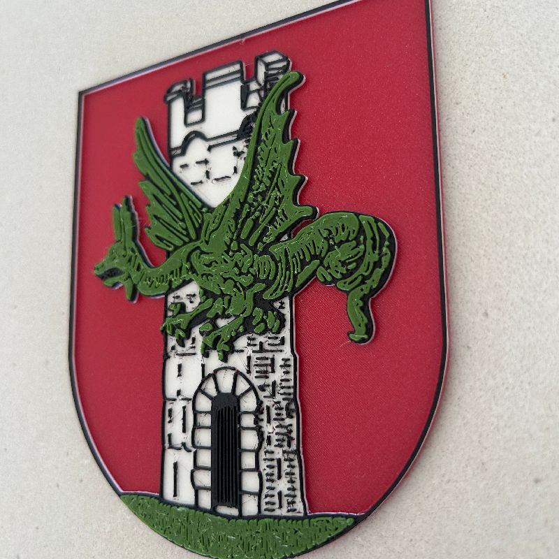Klagenfurt (Austria) - coat of arms 3d model multi-colour for single ...