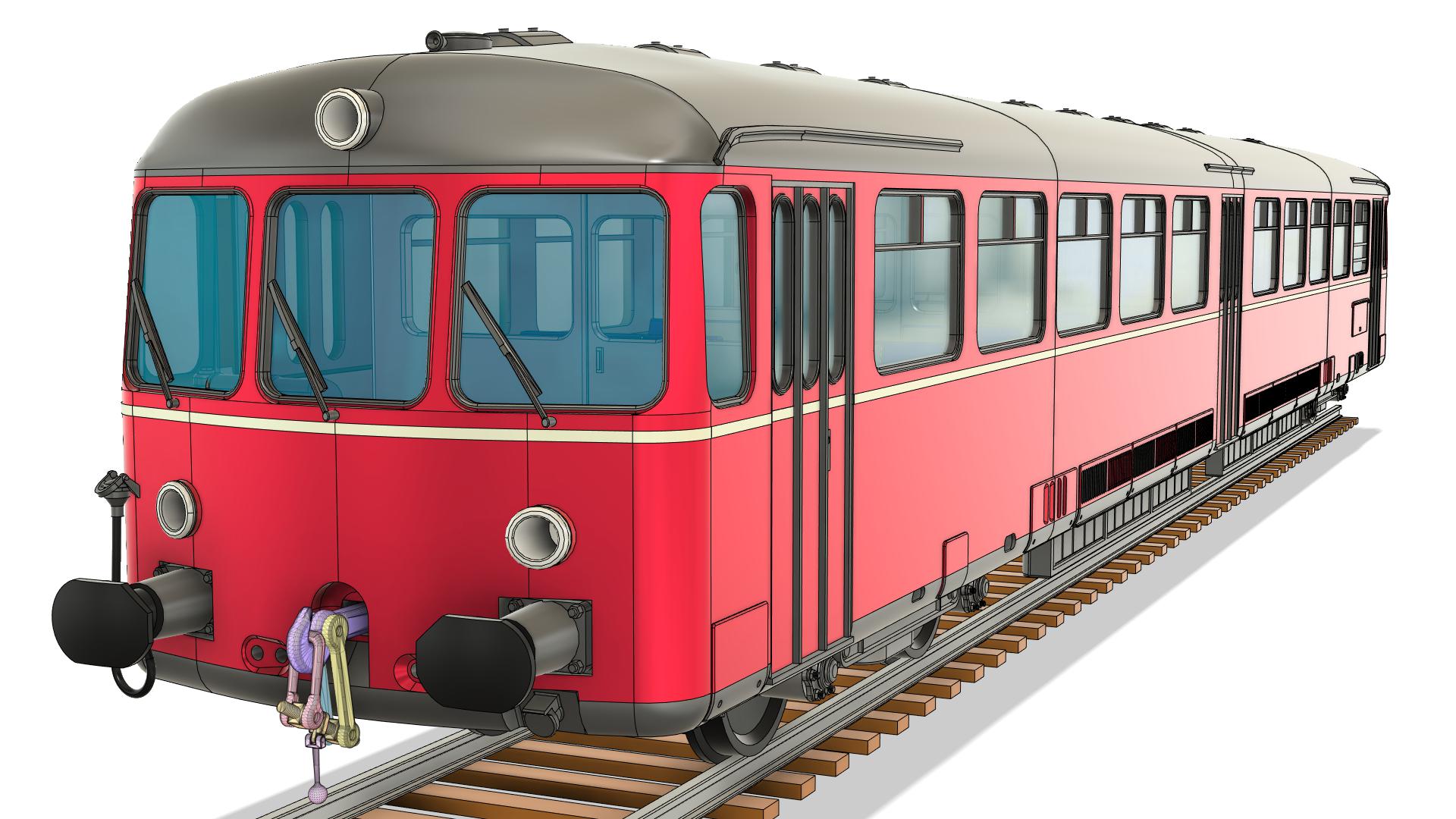 Deutsche Bundesbahn ETA150 / br515 Accutriebwagen - Gauge 1 (1:32)