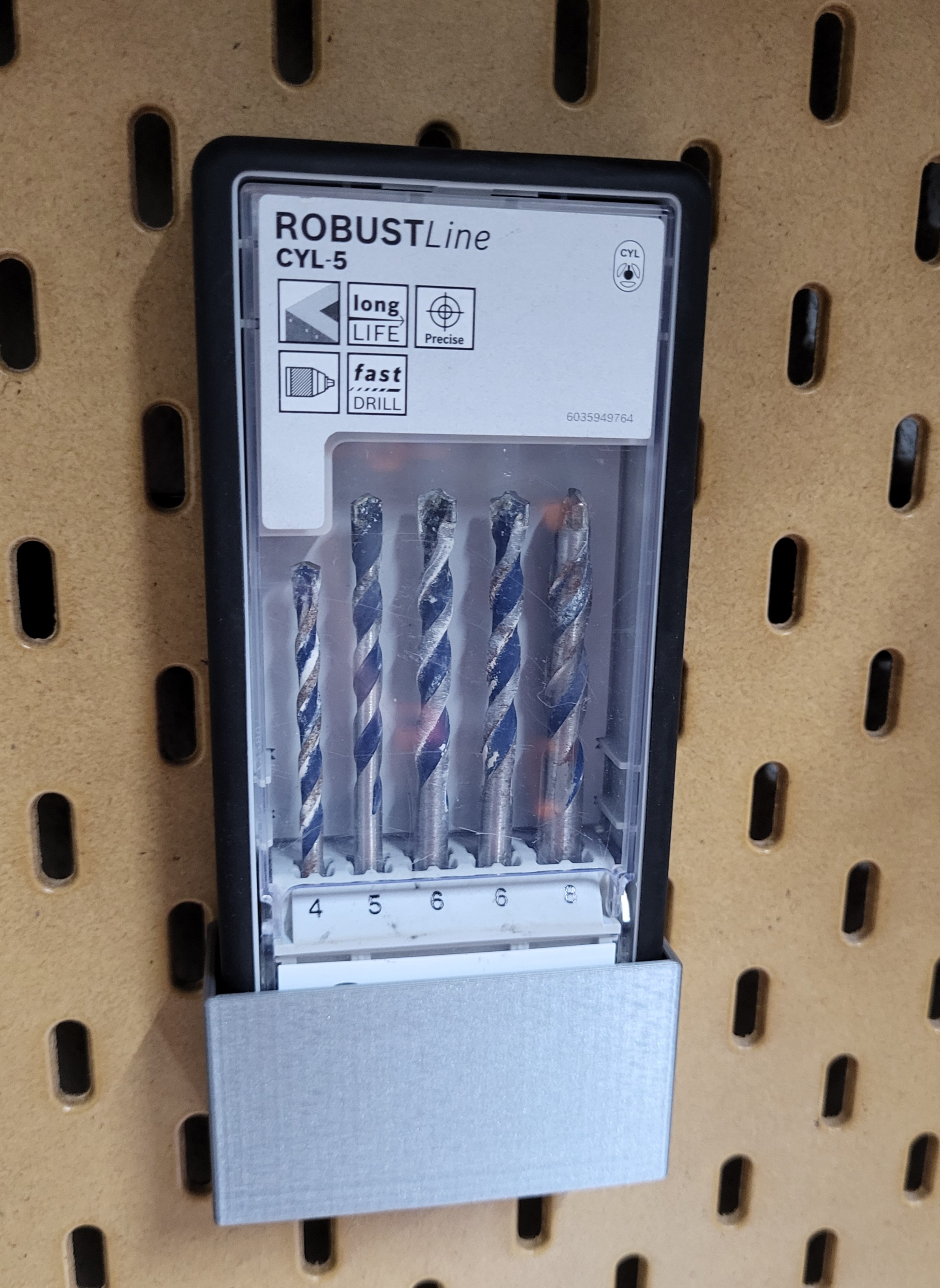 Skadis Bosch drill set holder by Lansolo81 Download free STL model