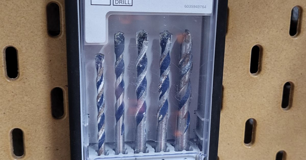 Skadis Bosch drill set holder by Lansolo81 Download free STL model