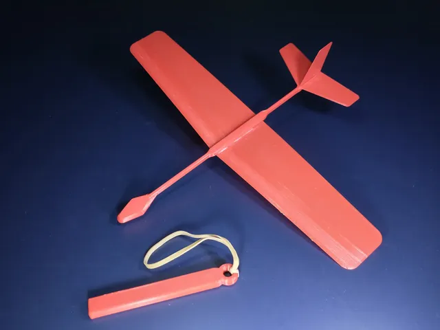 Gooseneck Glider (Rubber Band Launch)