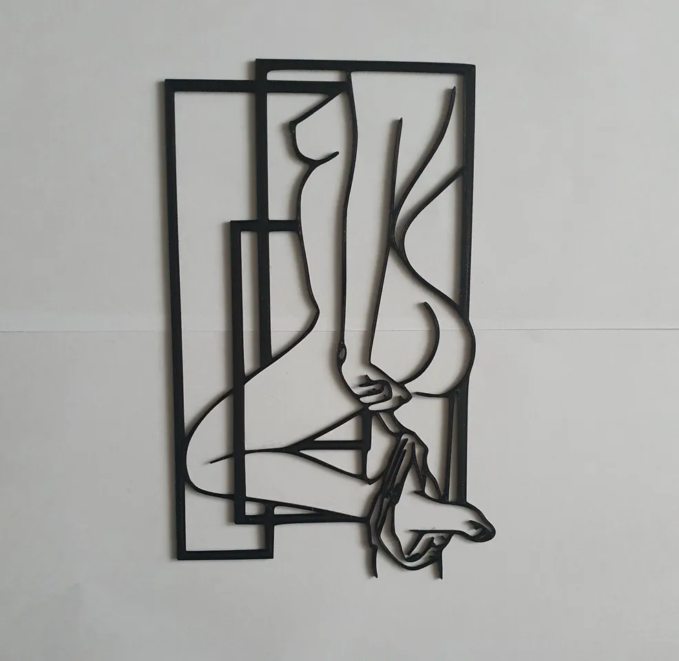 Nude Woman Wall Decor by Martin | Download free STL model | Printables.com