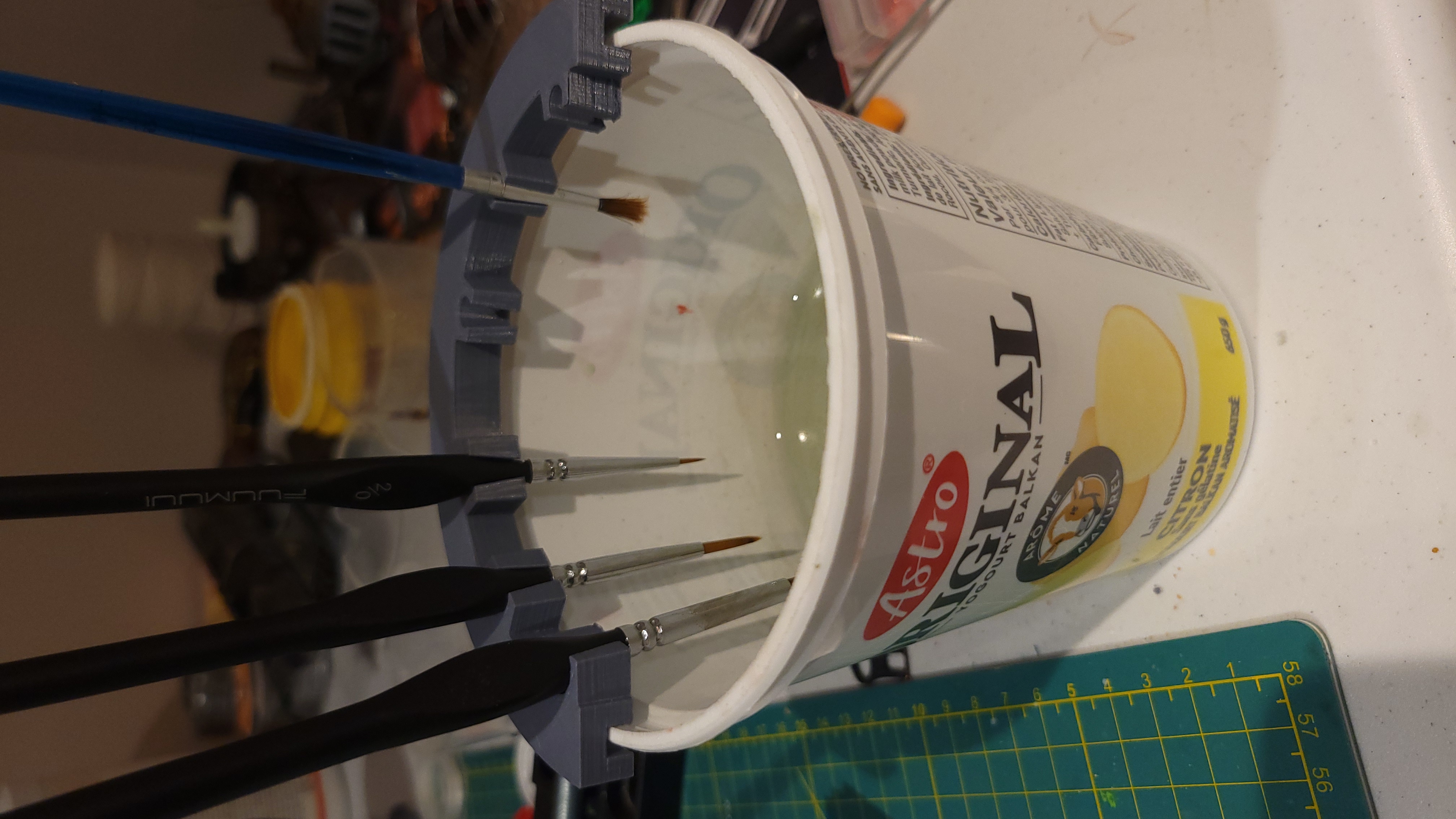 Yogurt Paintbrush Holder