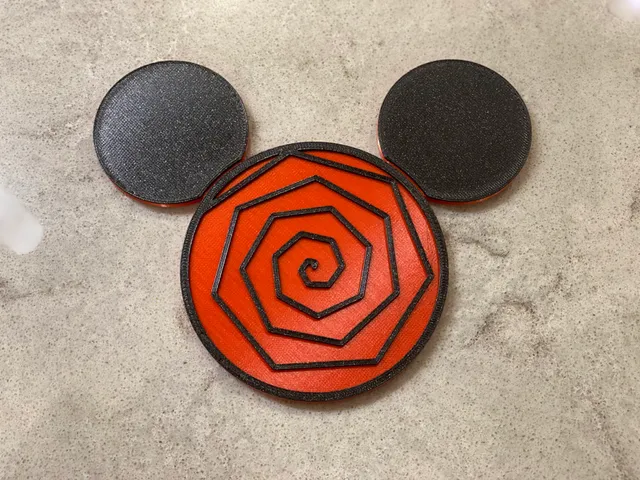 Silly Spiral Mickey Coaster