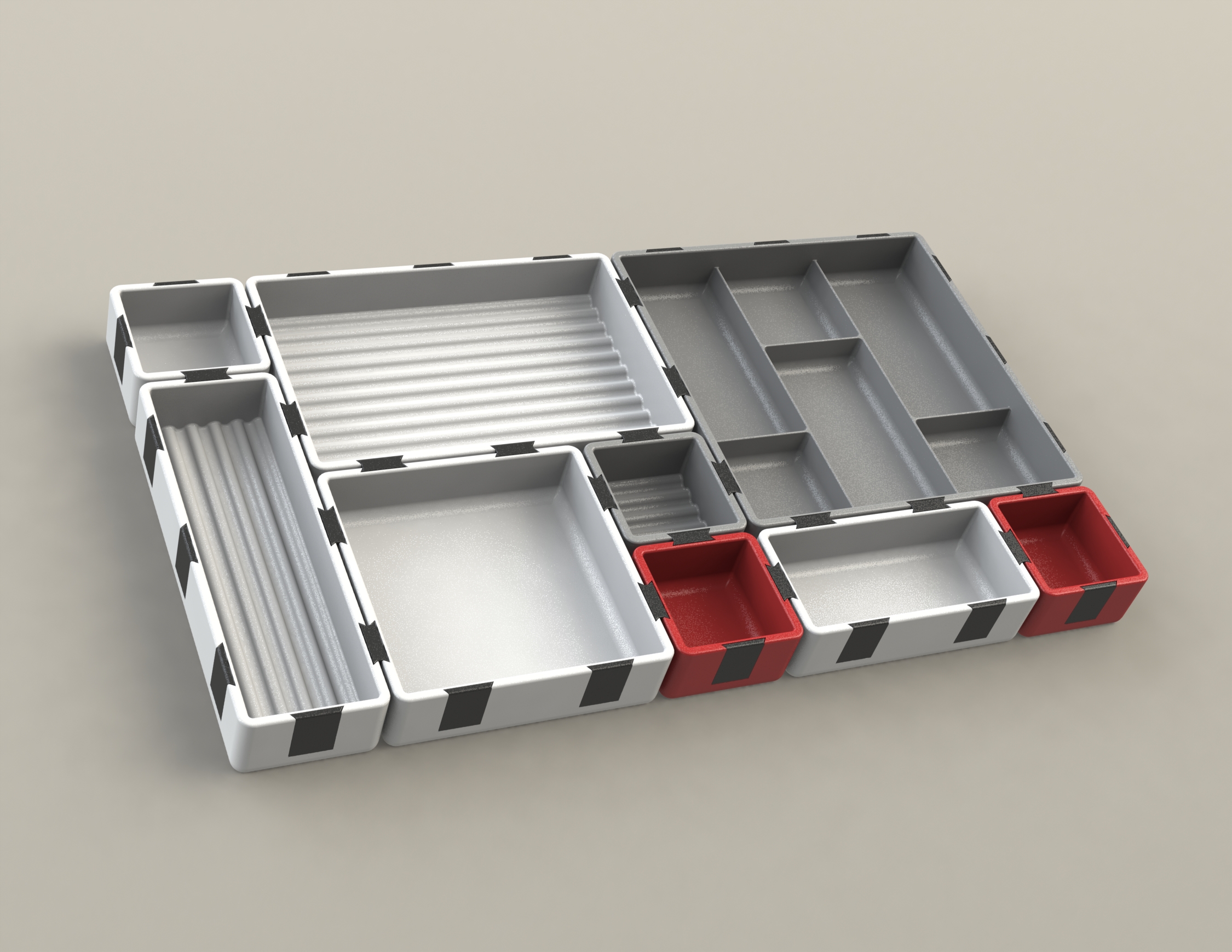 Miniatura 9 do modelo 3D Catch-All Trays / Desk organizer