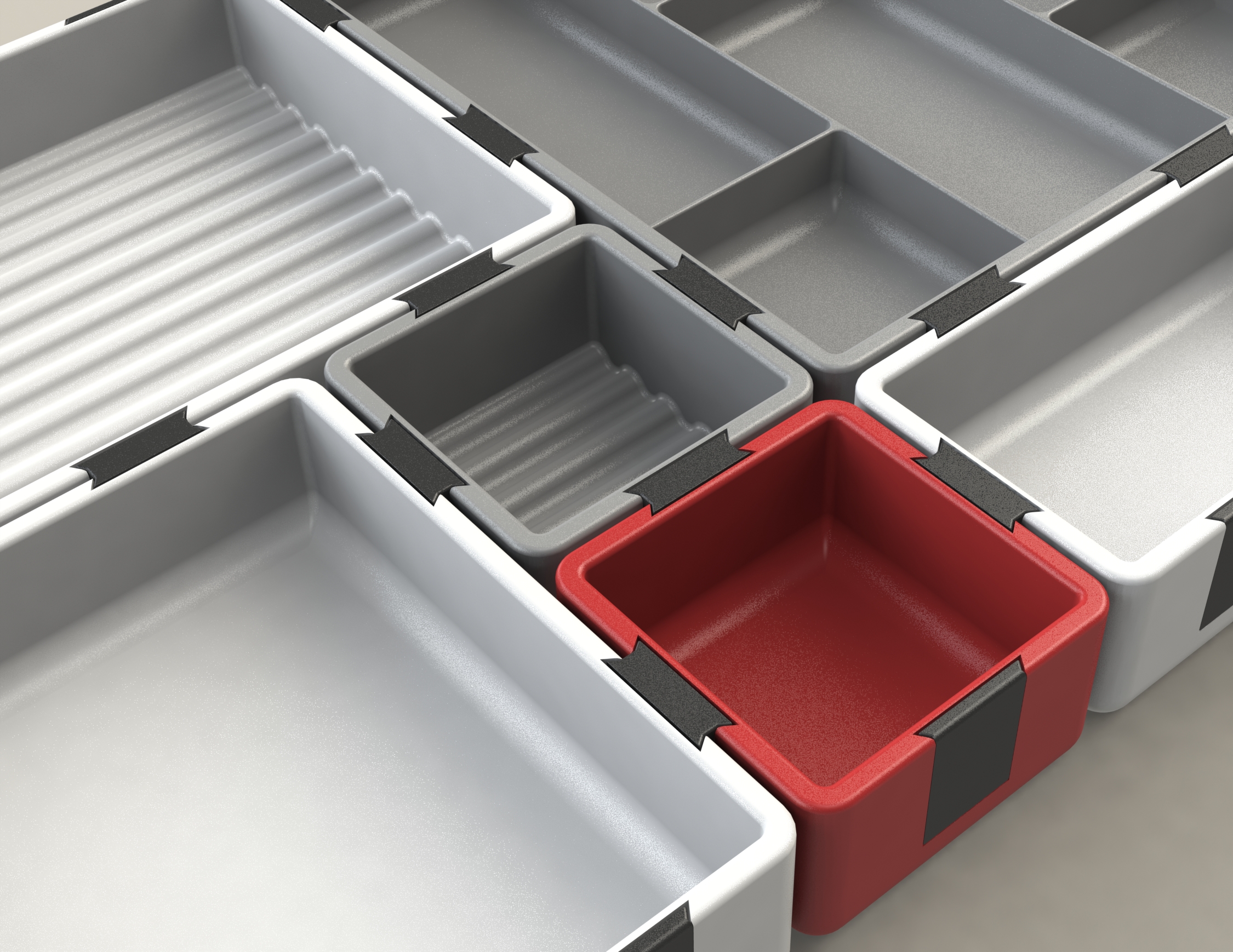 Miniatura 10 do modelo 3D Catch-All Trays / Desk organizer