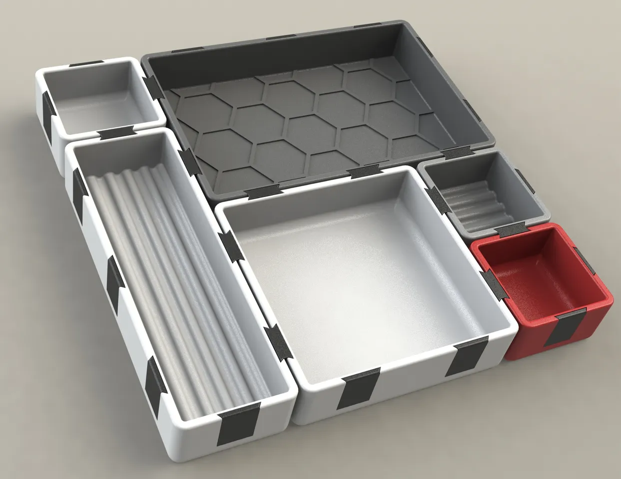 Catch All Puzzle Tray | Love Tray | Valet, EDC, Catch-All Tray | DXF & SVG