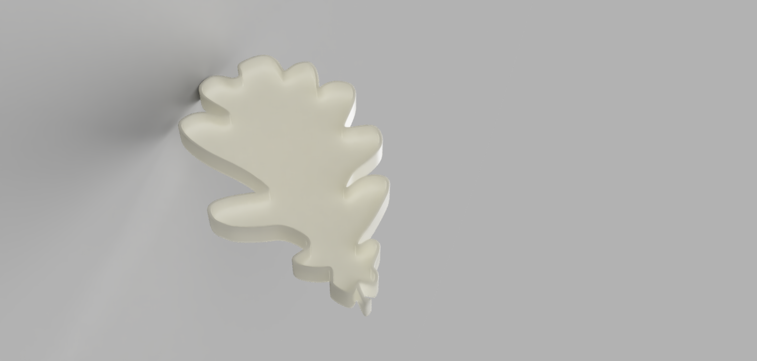 Miniatura 2 do modelo 3D Oak leaf tray