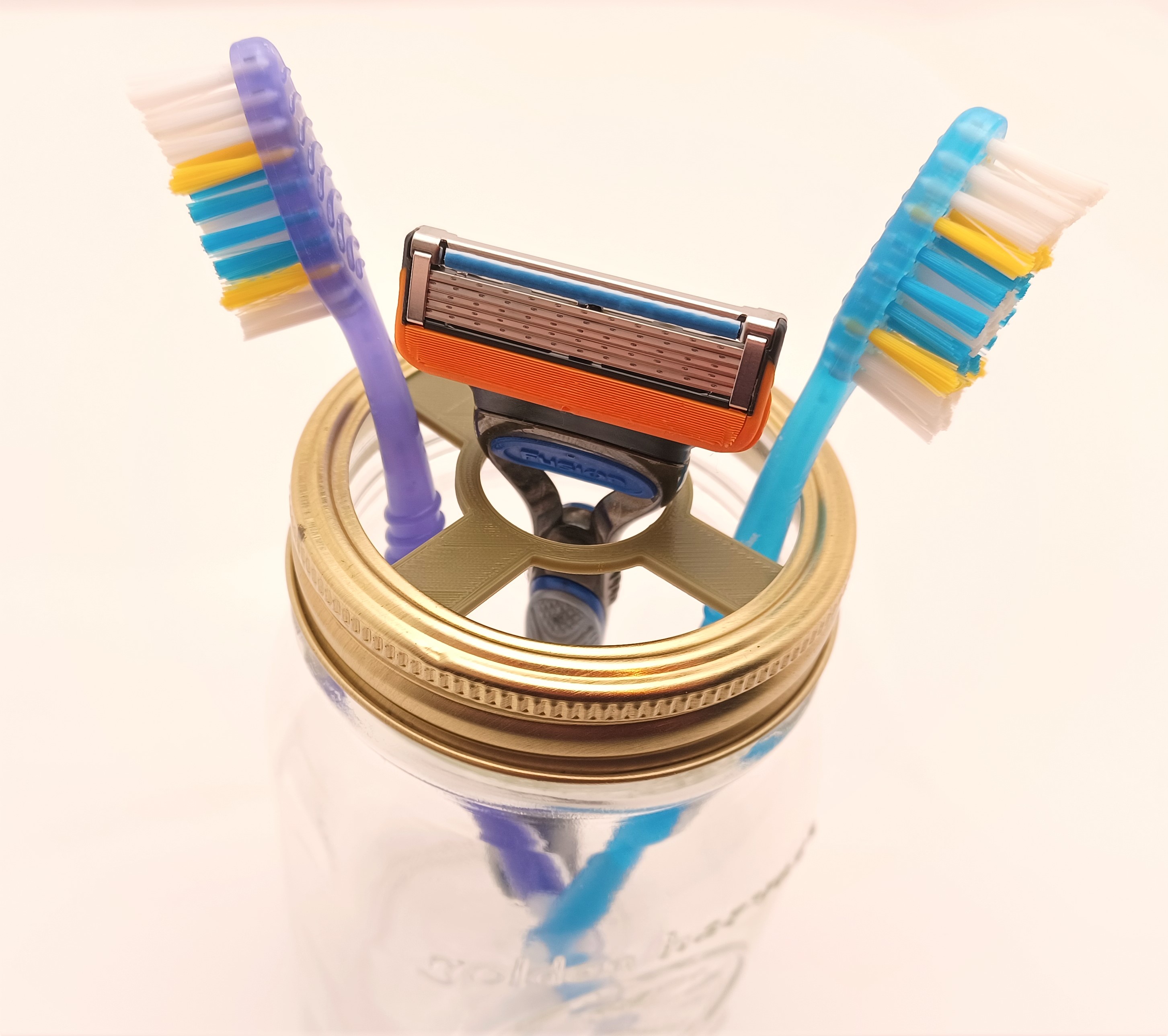 Mason Jar Crossed Lid Divider