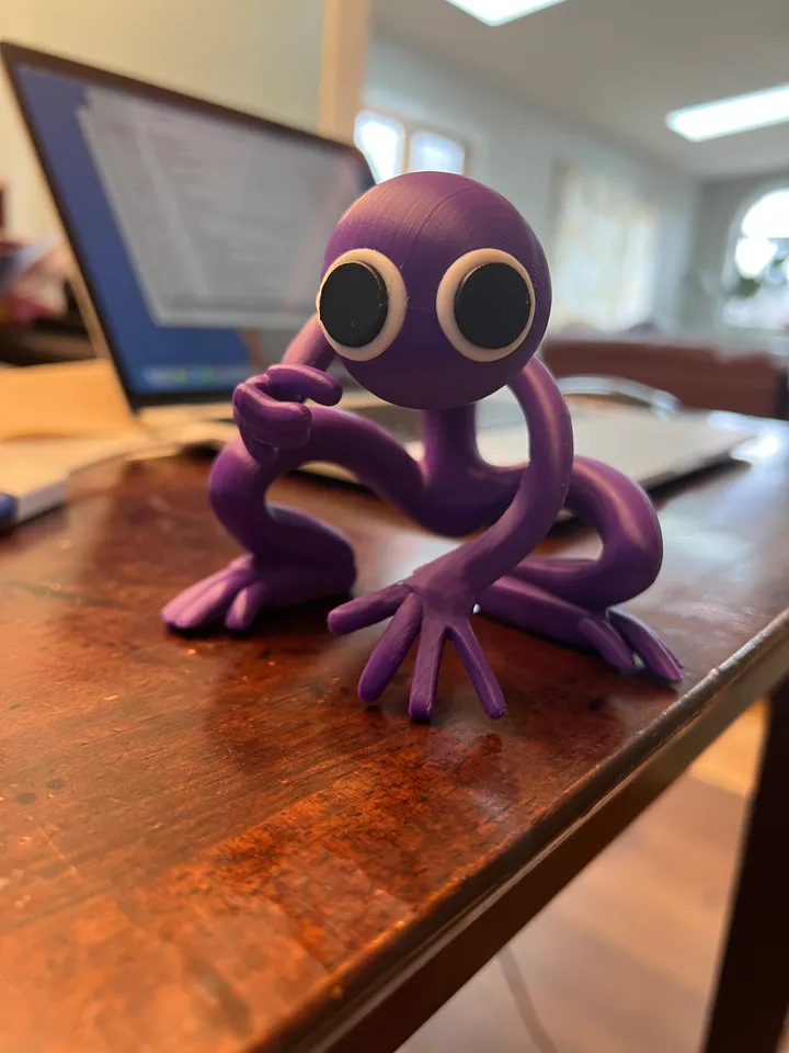 STL file PURPLE FROM RAINBOW FRIENDS ROBLOX GAME 🌈・3D printable