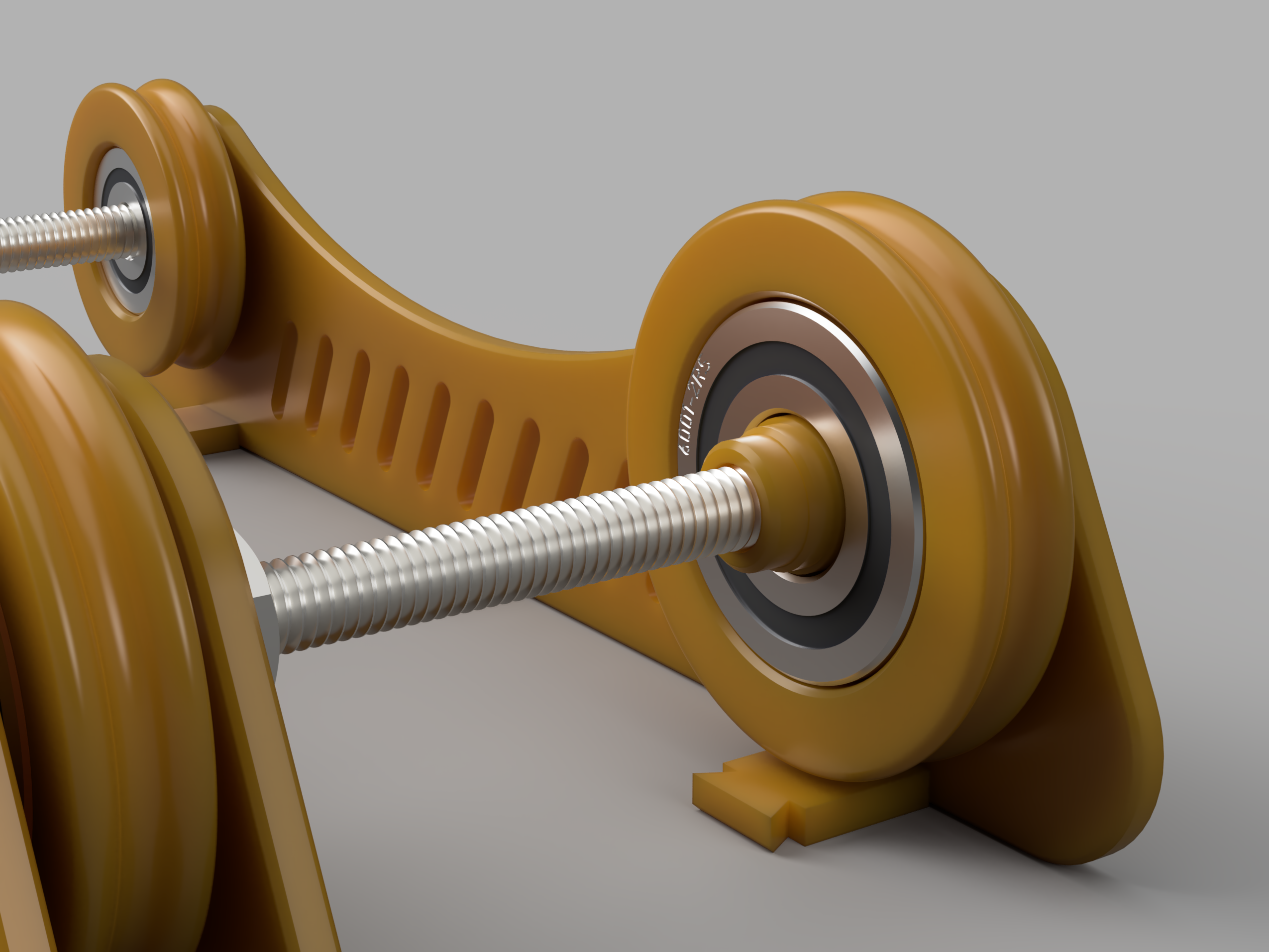 Fillament Roller (guide) With Bearings by Damir Design Download free STL model