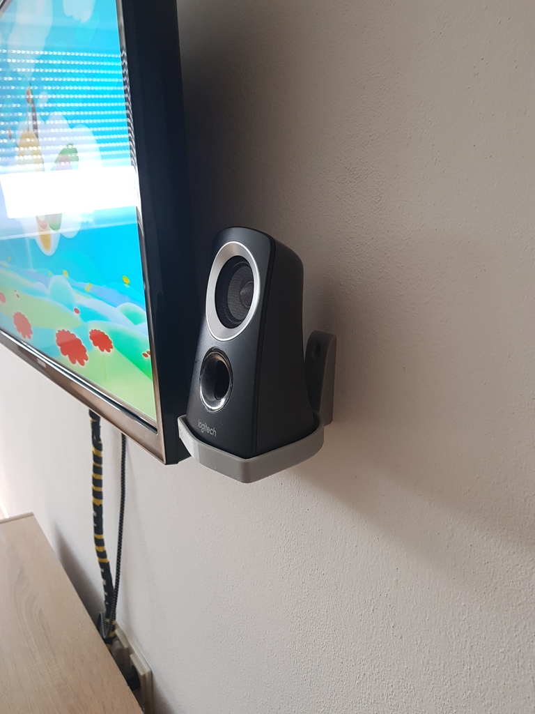 Logitech Speakers Wall Mount by DarMatan Download free STL model