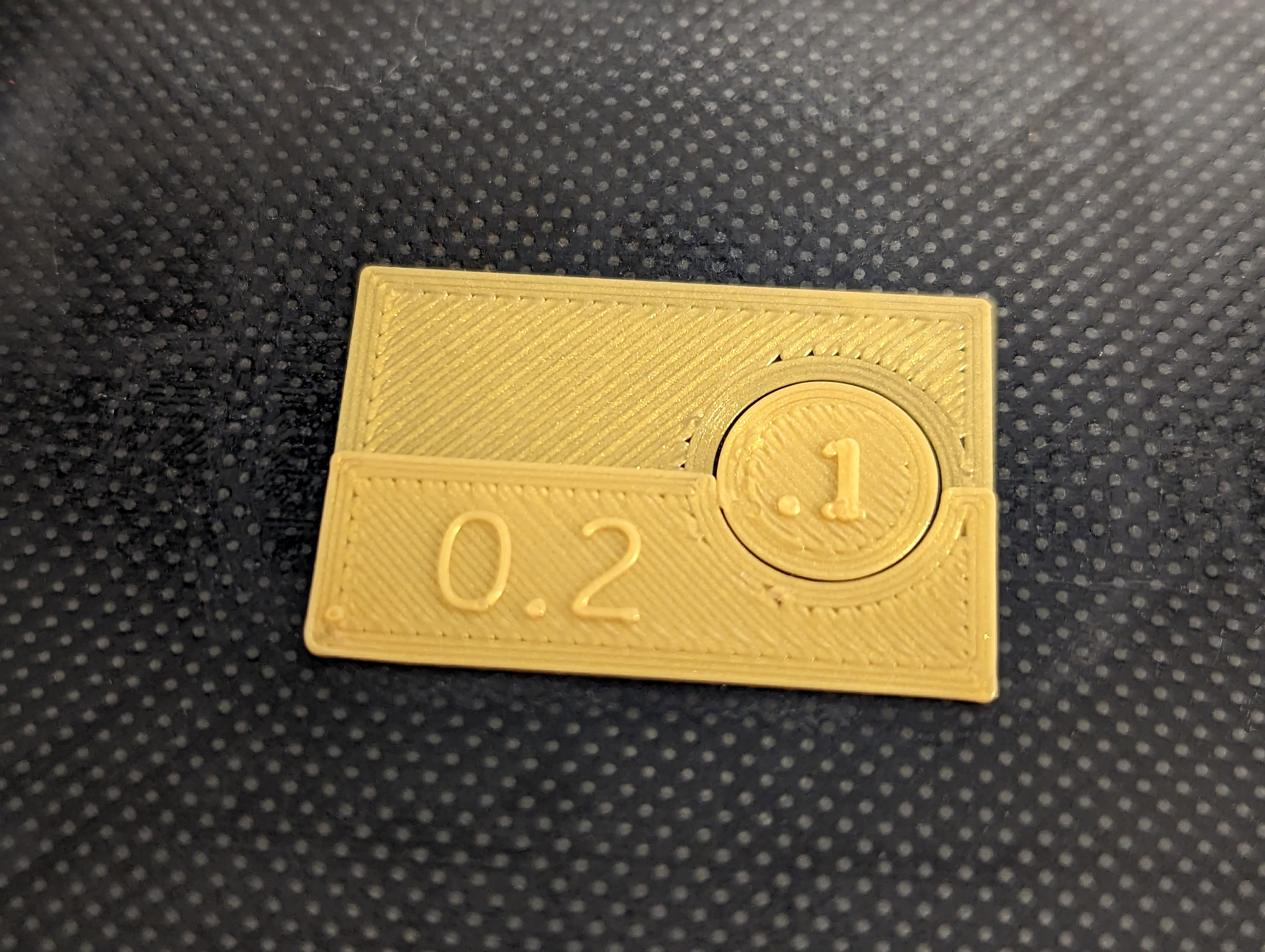 Filament Flow and Tolerance Testing Tile