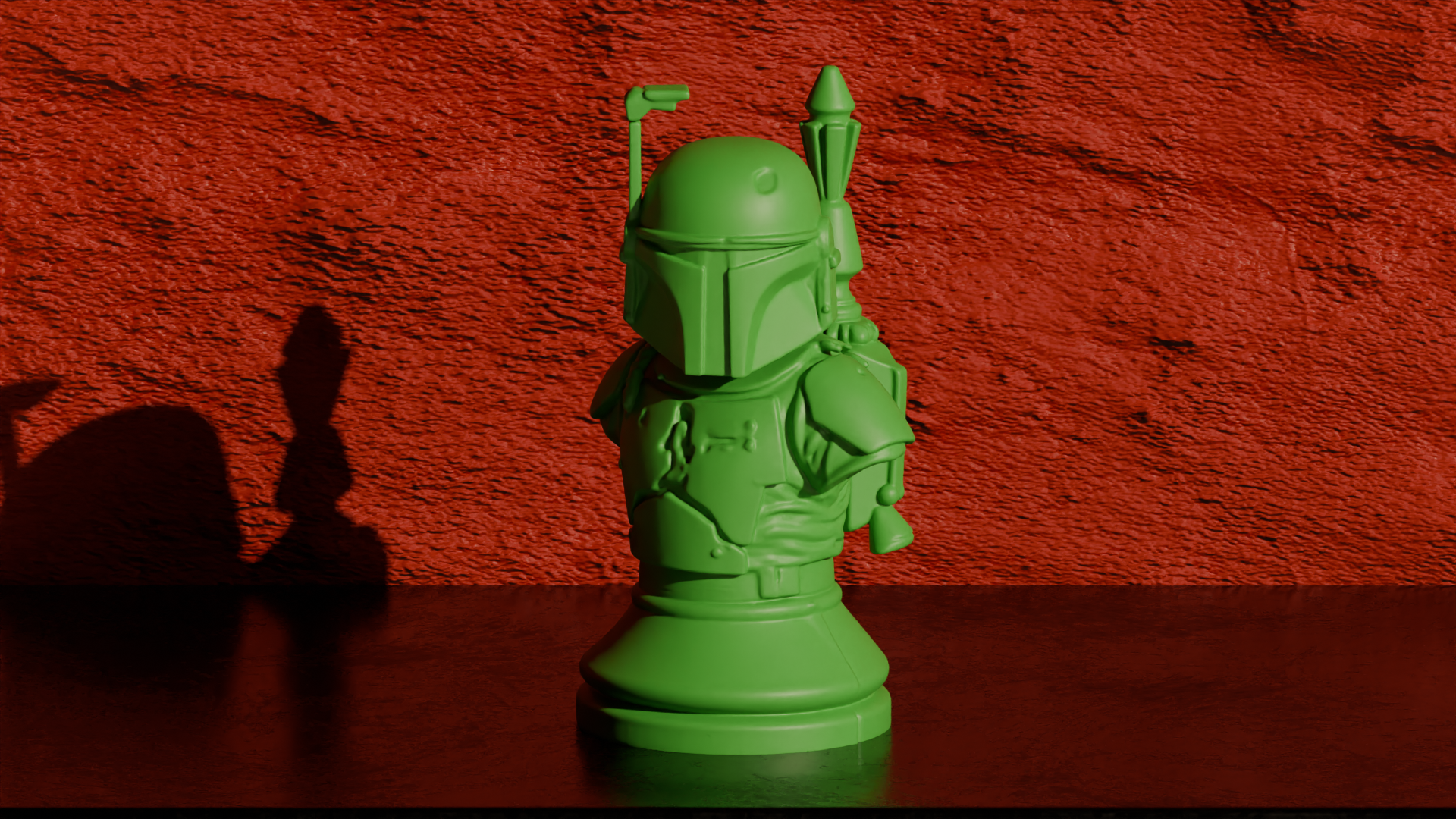 Boba Fett Bust - Star Wars Home Decor 3D model