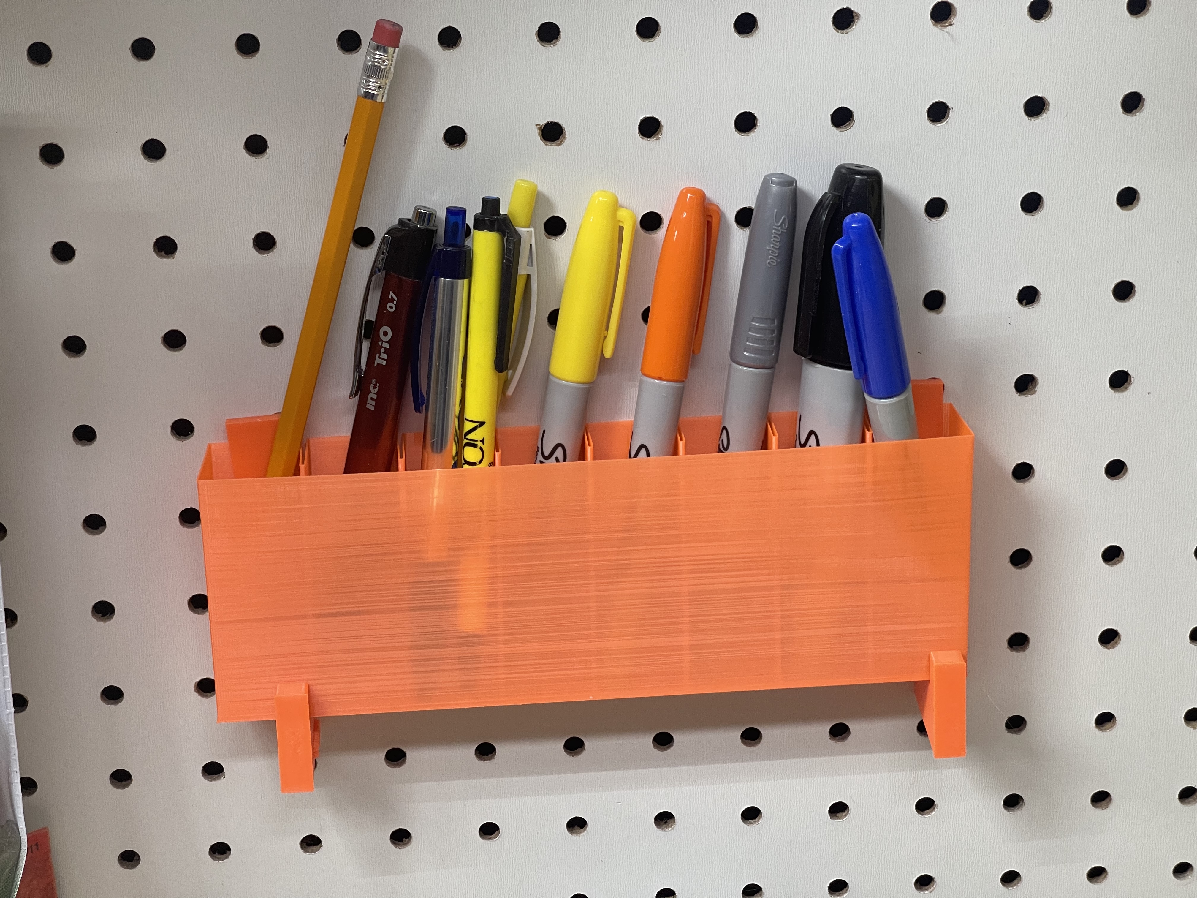 Peg Board Pencil/Pen Valet