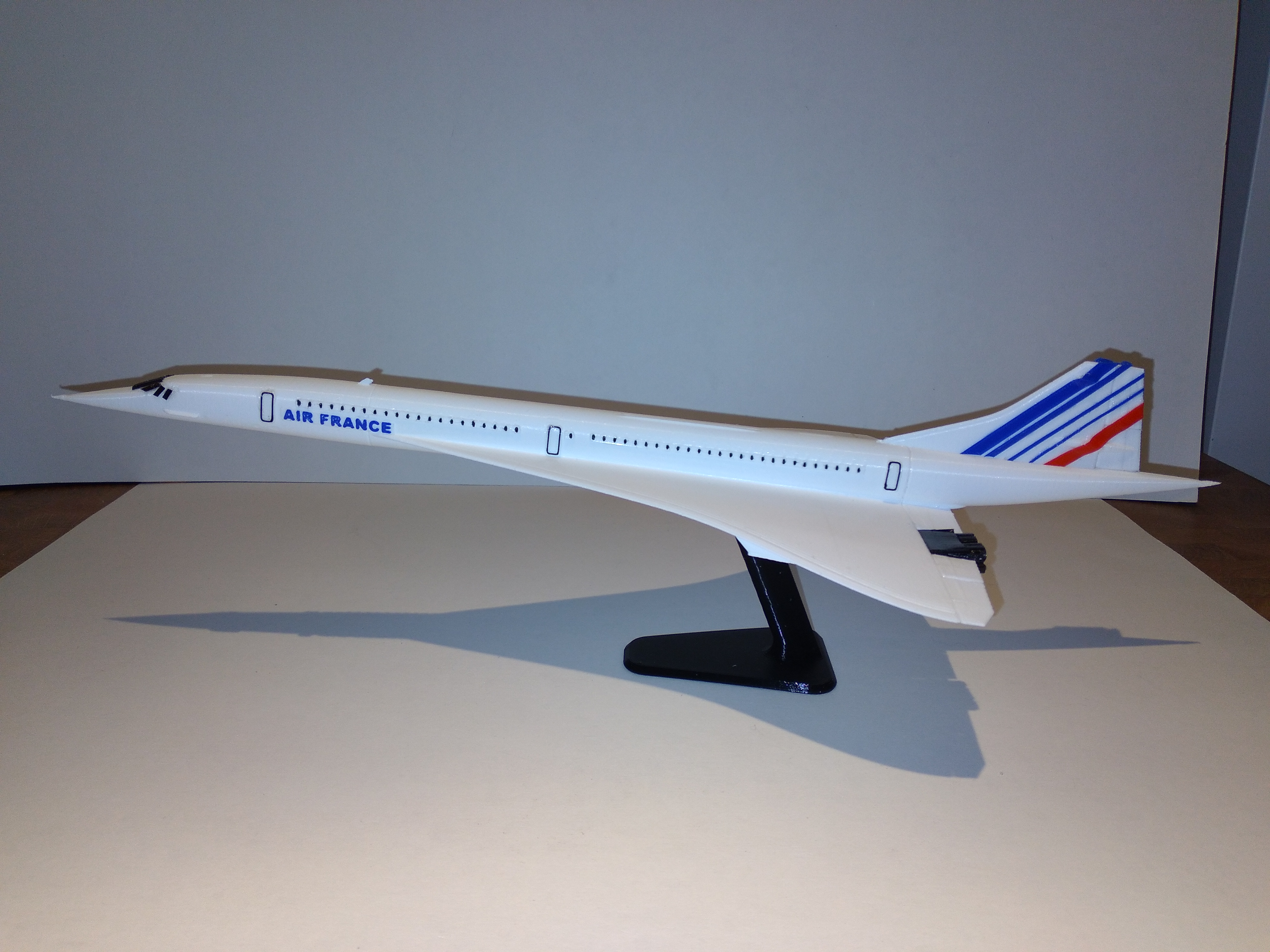 Plastic decals for the Concorde Aircraft done by CLERX