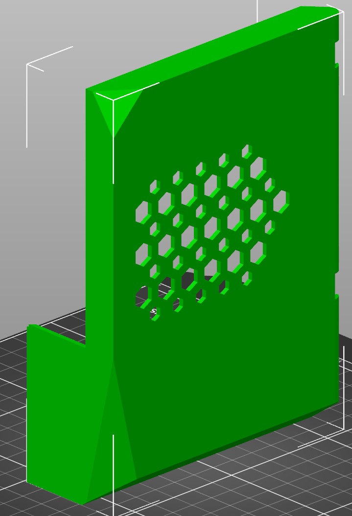 'No Text' Extended Hex Lid for Buffed Einsy Enclosure