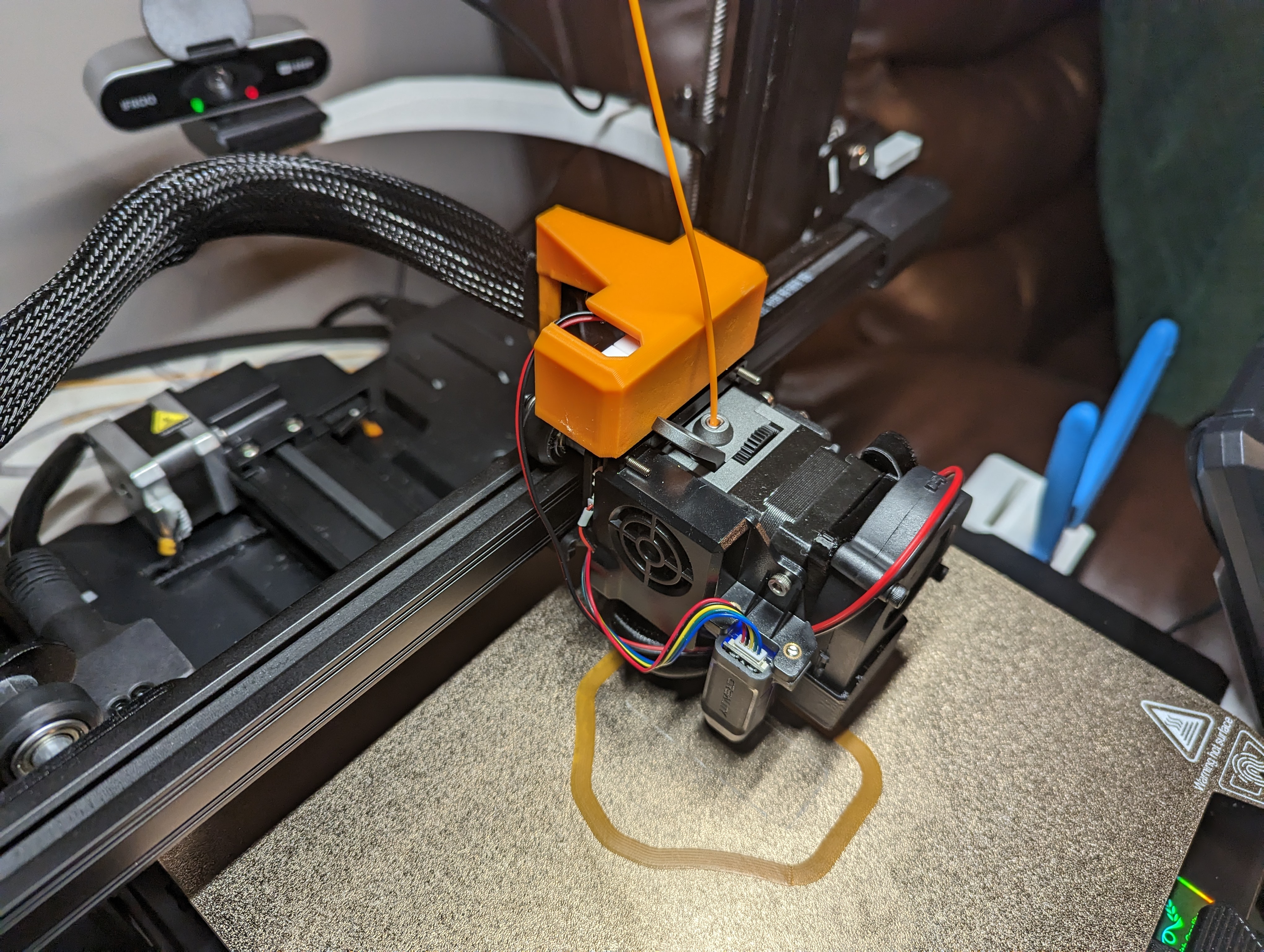 NBR Modder Board Front Cover with Vertical Cable Guide/Holder/Stress Relief for Ender 3 S1 Pro