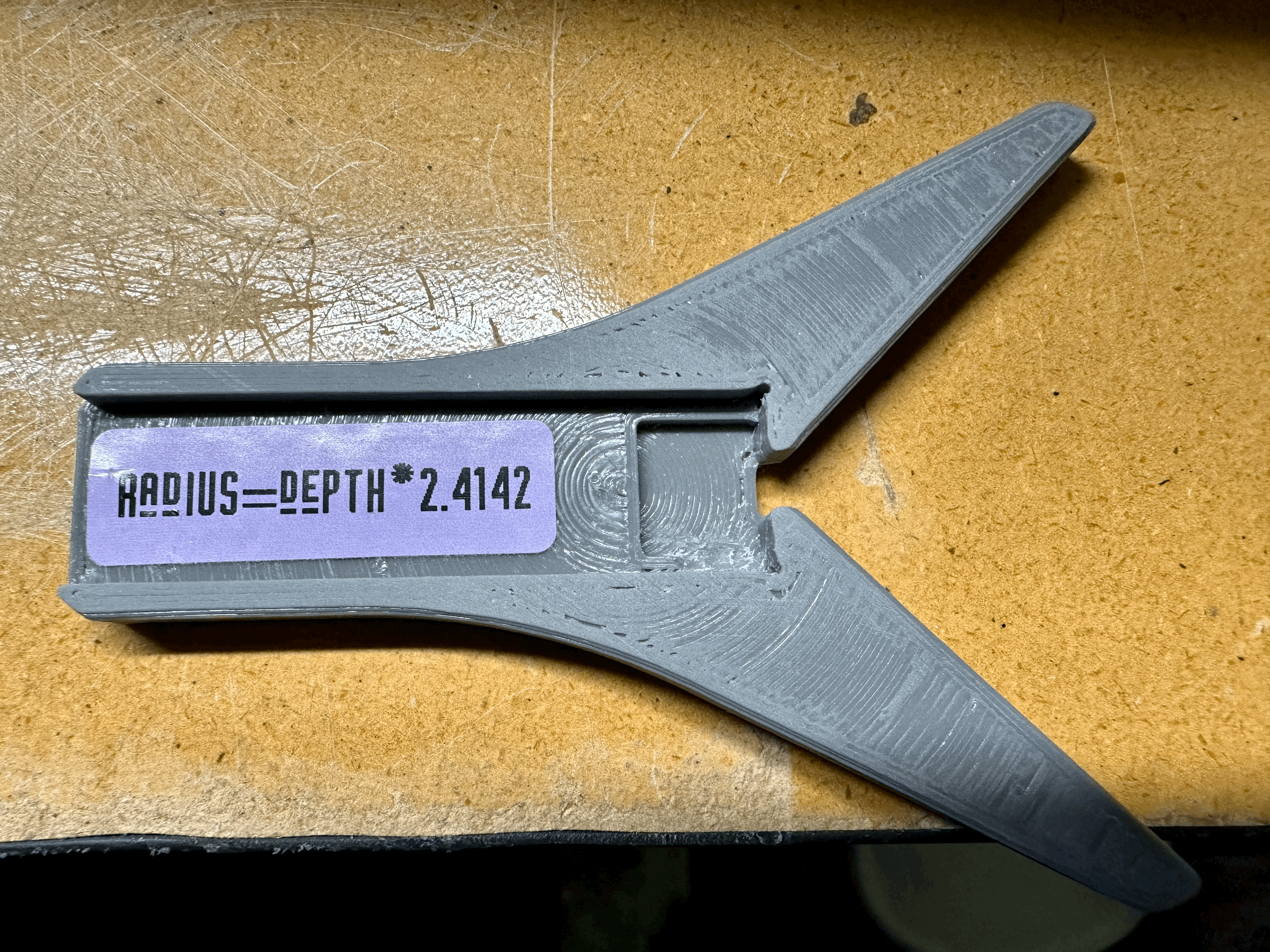 Customizable Caliper Fillet Radius Gauge