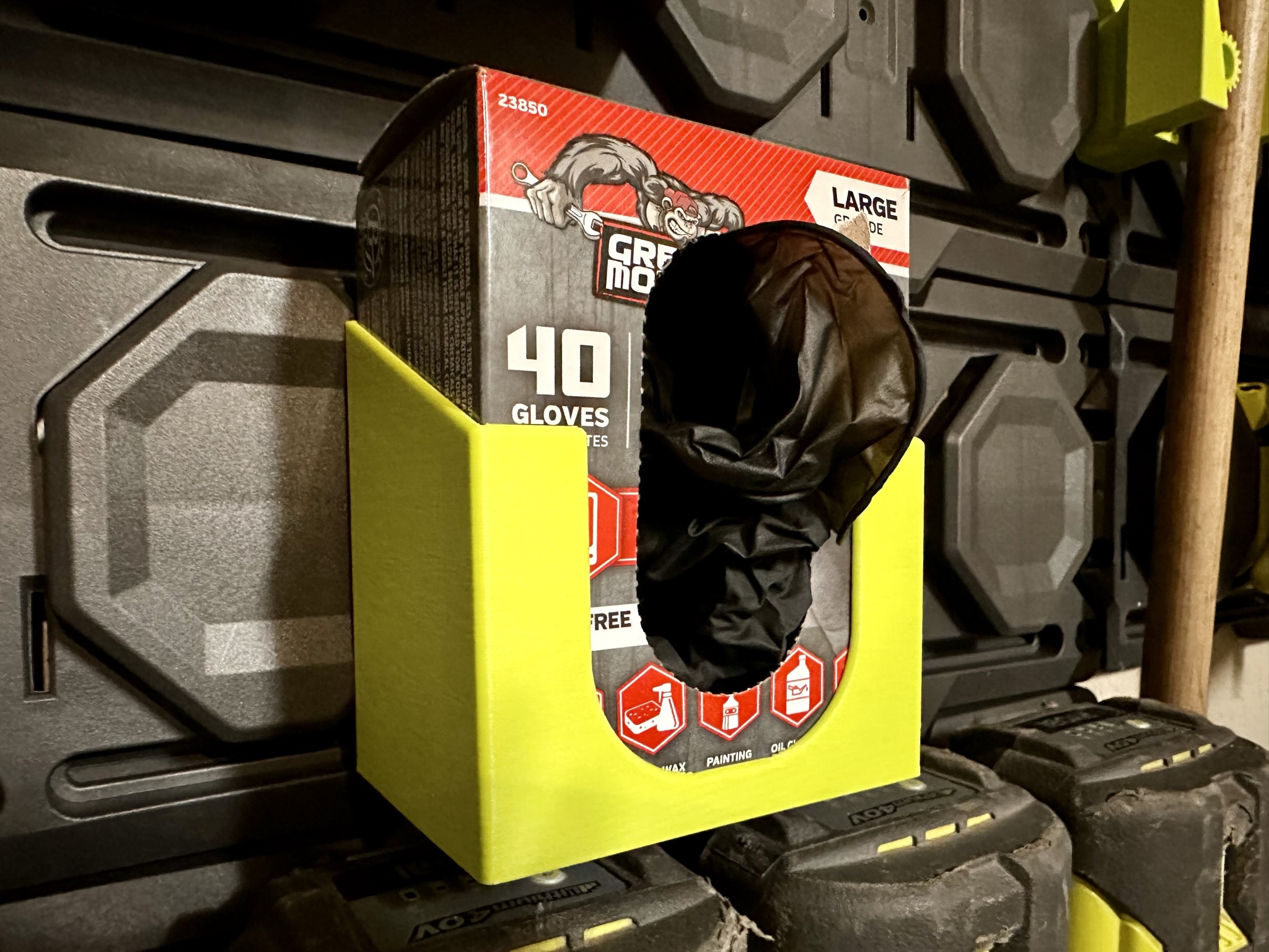 Disposable Gloves mount for Ryobi Link