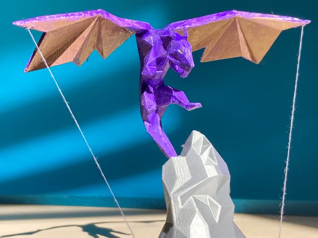 Low Poly Tensegrity Dragon