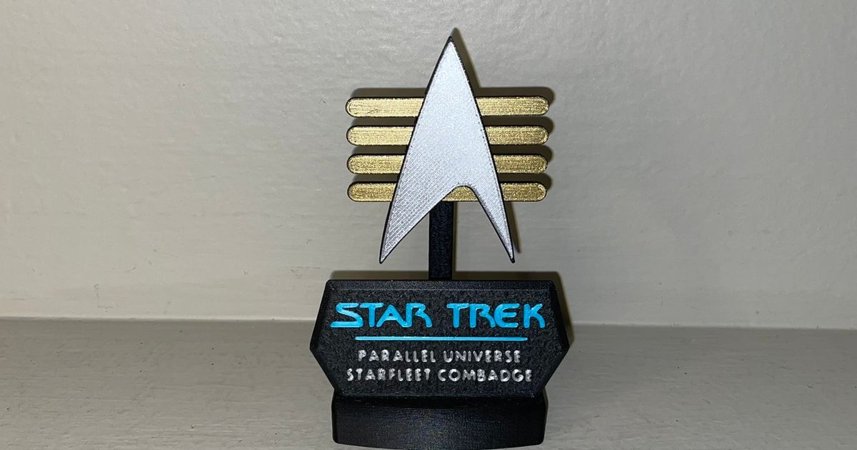 Star Trek Parallel Universe Combadge by 𝗨𝗻𝗶𝗺𝗮𝘁𝗿𝗶𝘅𝗥𝗲𝗱🪐🌠 | Download free ...