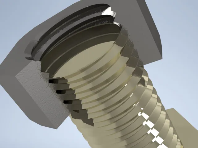 Double directional bolt and nuts