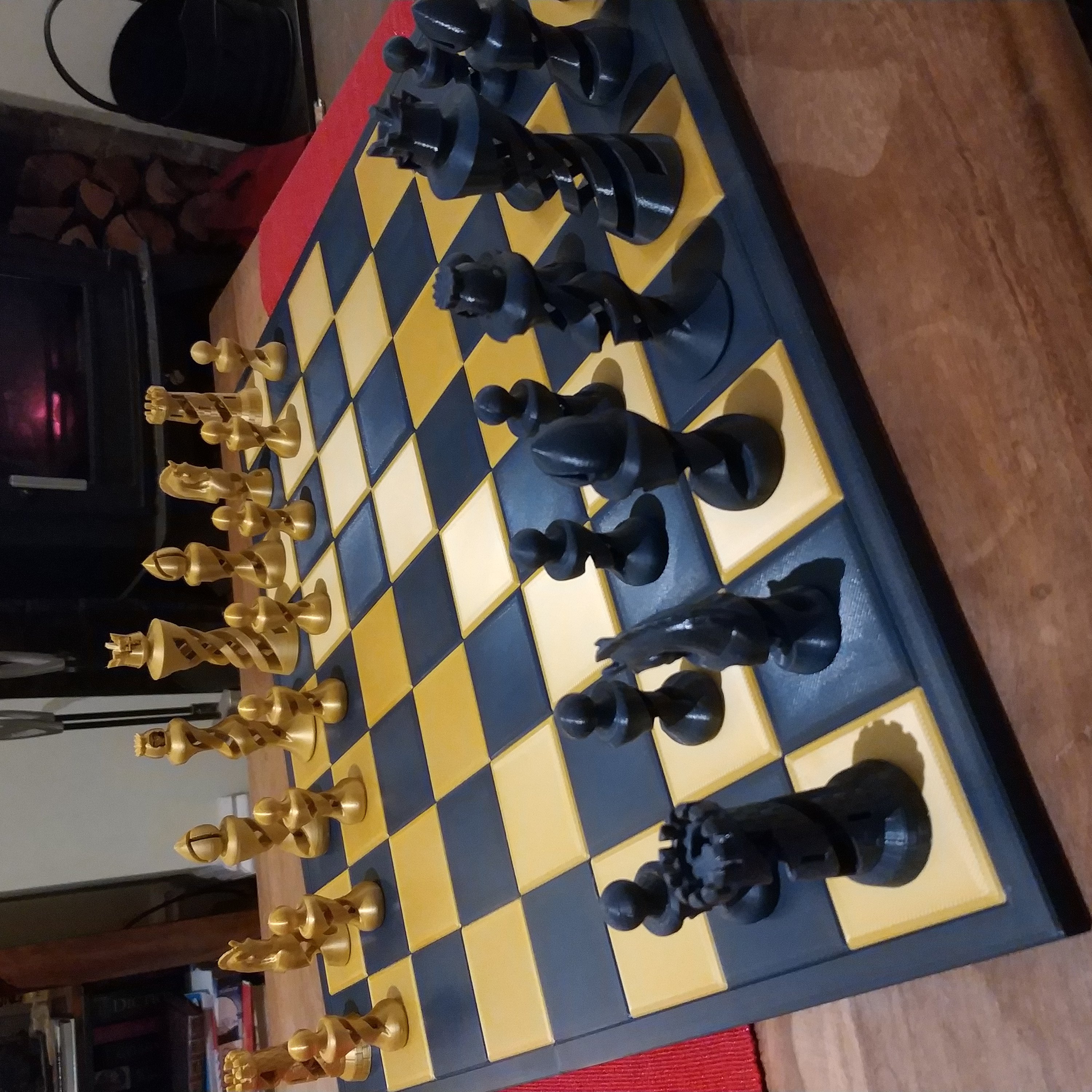 Chessboard - Quarters that clip together