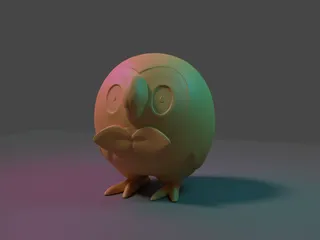Rowlet Pokemon by Snowball | Download free STL model | Printables.com