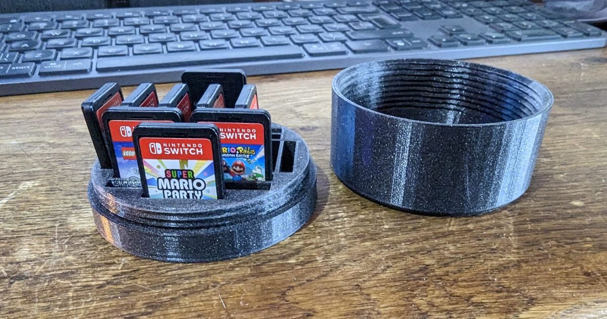 nintendo switch game holder by Dorus Download free STL model