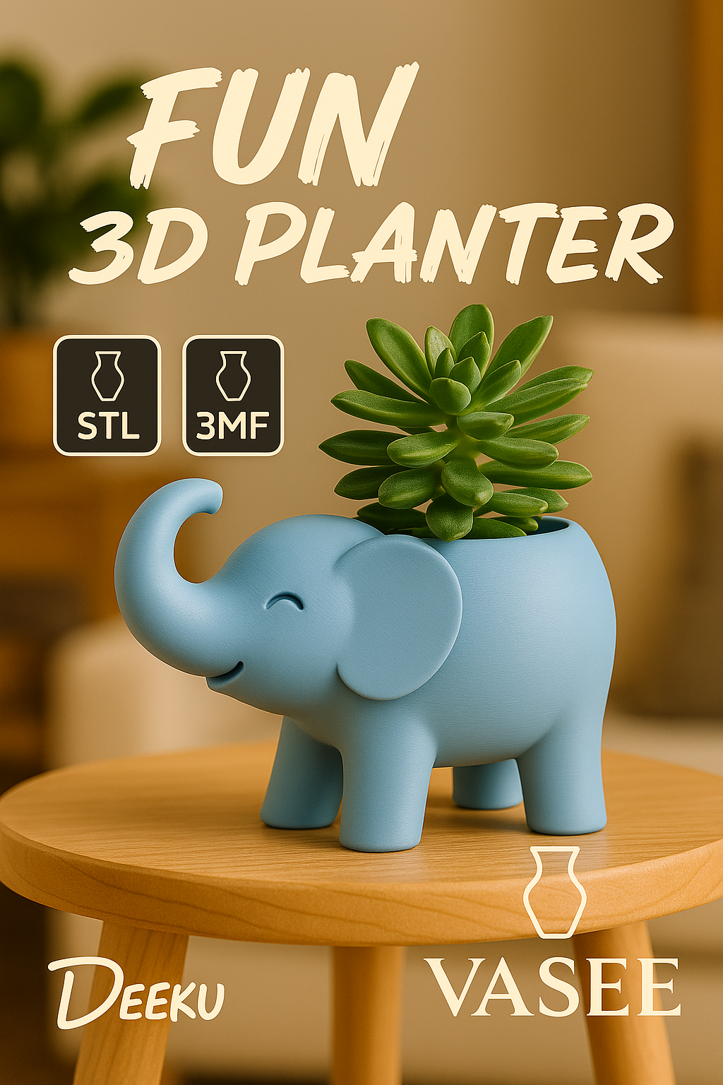 Elephant Succulent Planter – Fun Home Accent