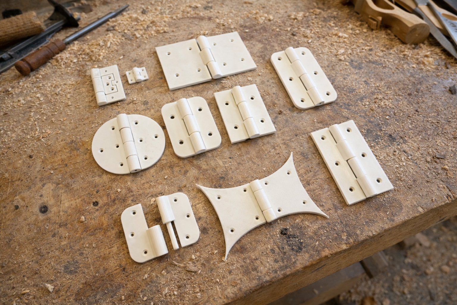 Miniatura 4 do modelo 3D Print In Place Hinges