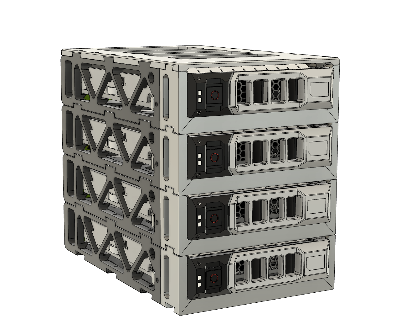 Dell PowerEdge Drive Caddys + Folding Stackable Drive Rack