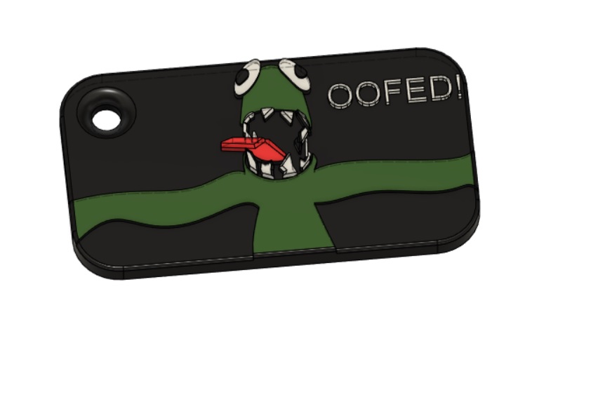 Green Jump Scare Keychain
