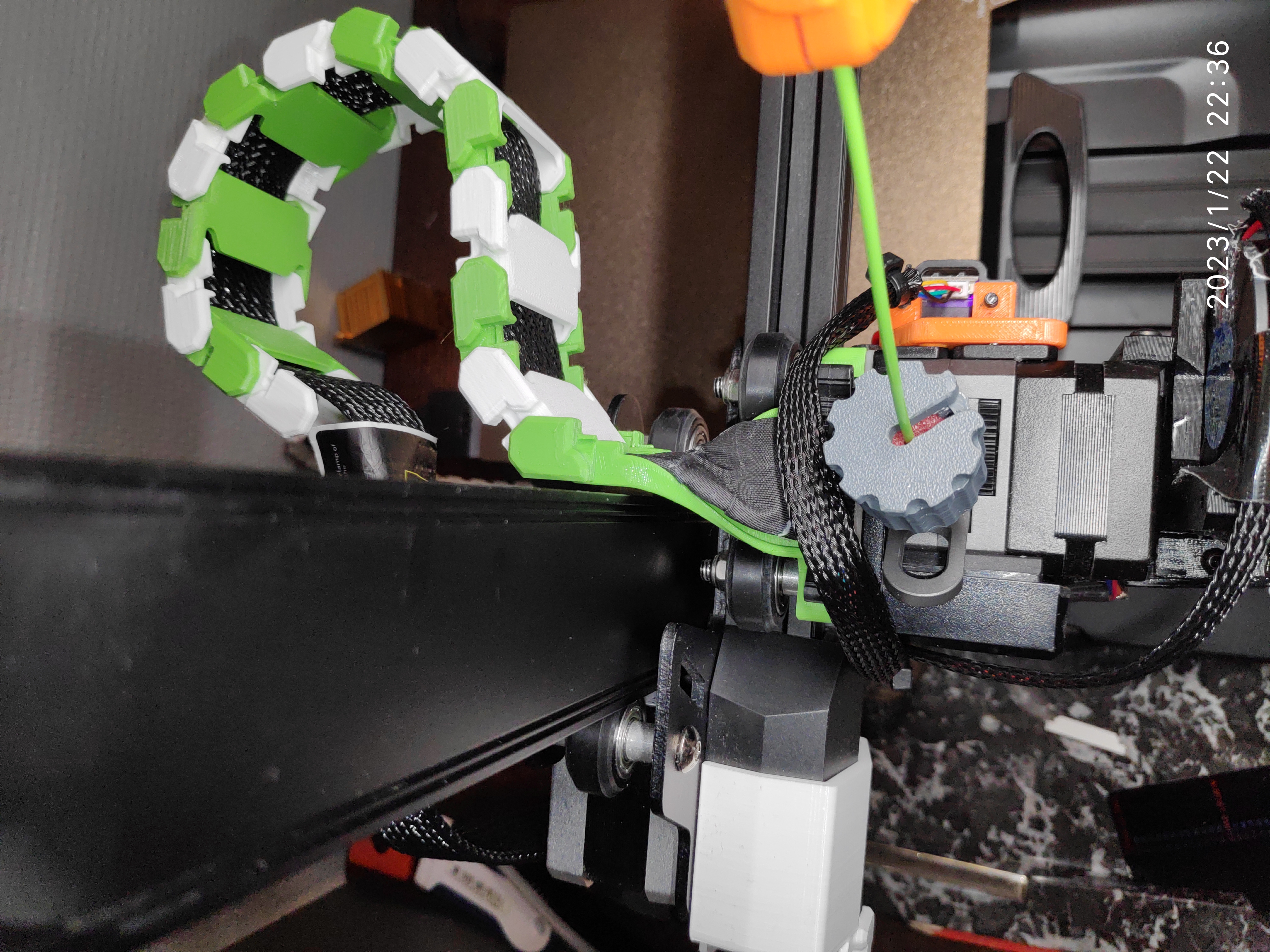 Ender 3 S1 Pro rear Chain connector TechRex 3D model thumbnail