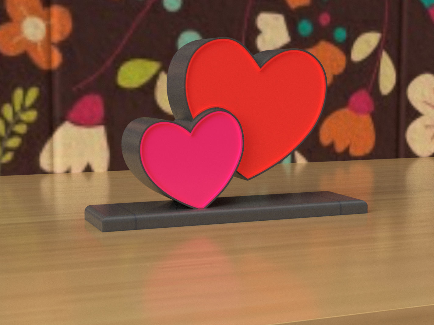 Glowing Wled heart
