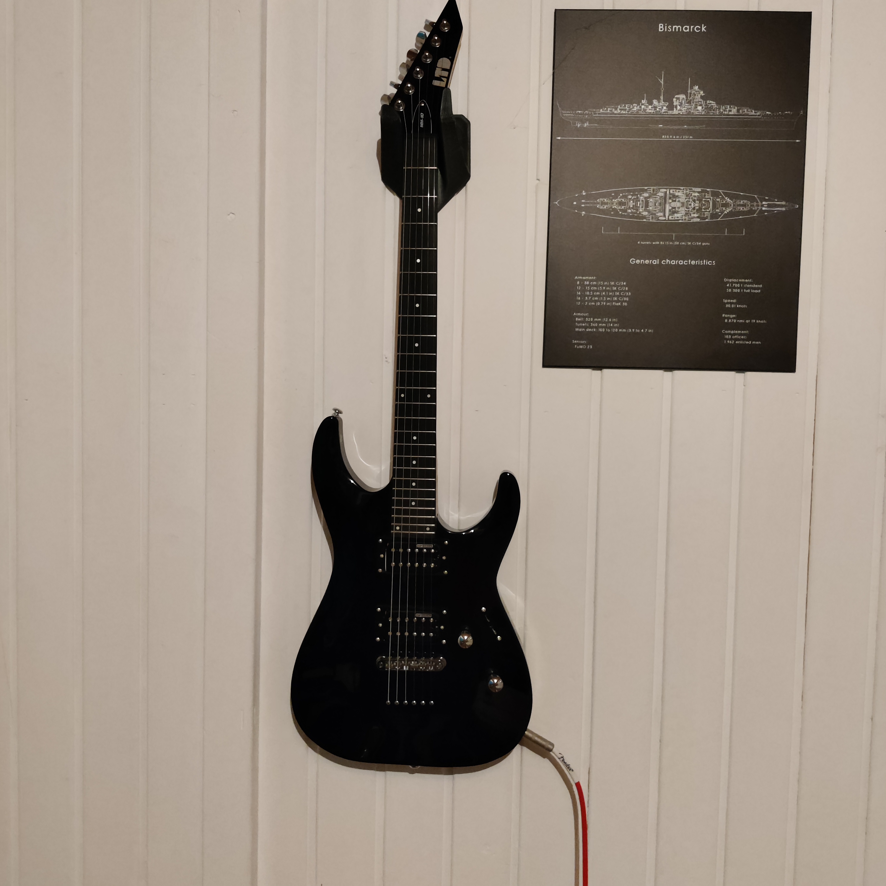 Guitar wall mount ESP LTD MH10 by Symen Download free STL model