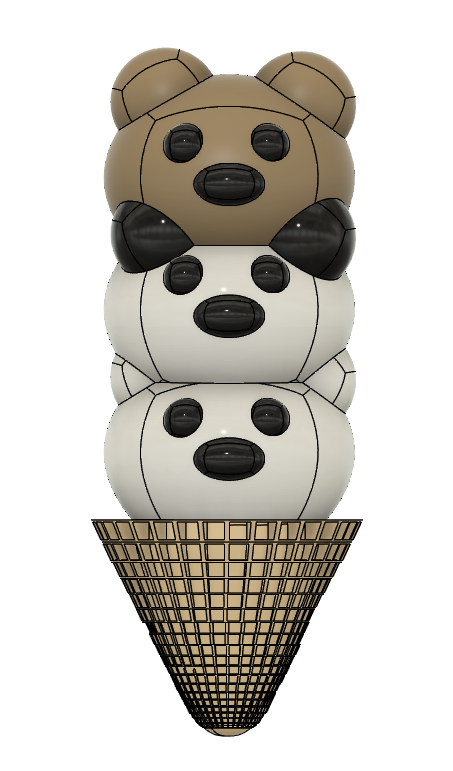 Stackable Bear Ice Cream