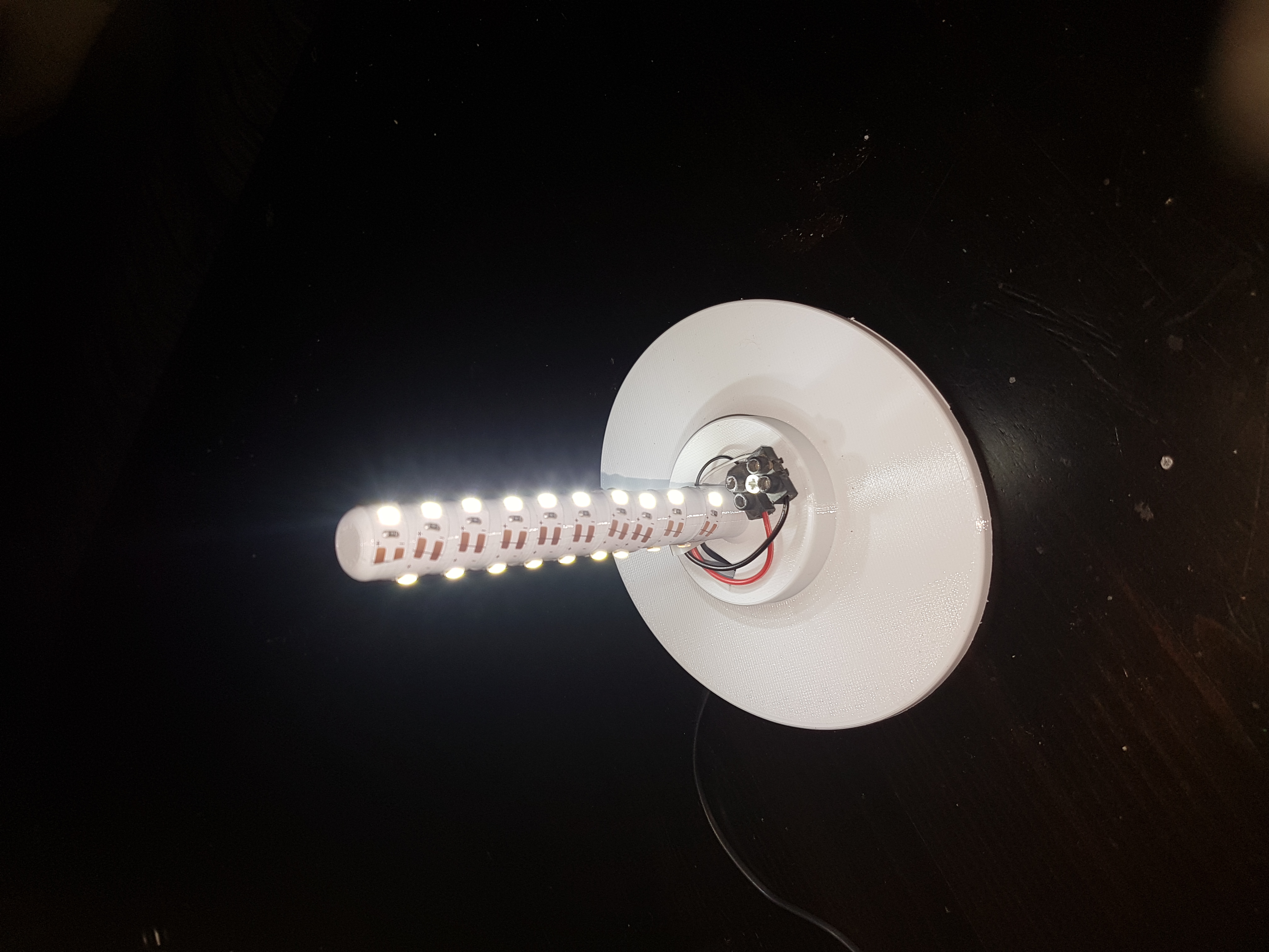 Base Plate with LED Holder for Olaf Lamp